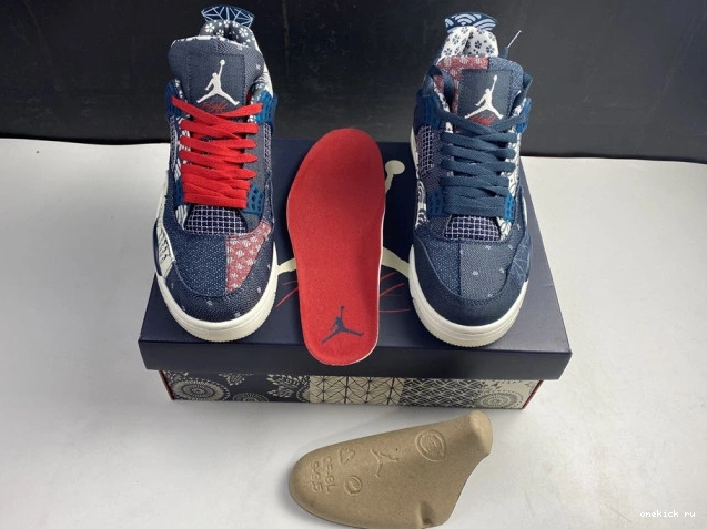 Rep Onekick SE CW0898-400 Sashiko Jordan Retro 4 Air 0711